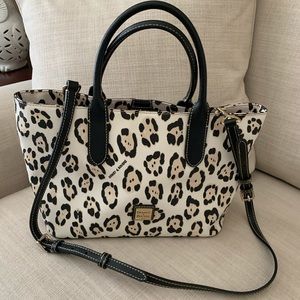 Dooney & Bourke Black Leopard Satchel